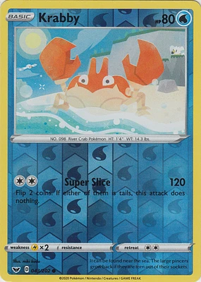 Krabby - 043/202 Common Reverse Holo