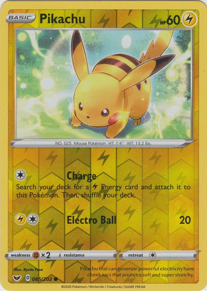 Pikachu - 065/202 - Common - Reverse Holo