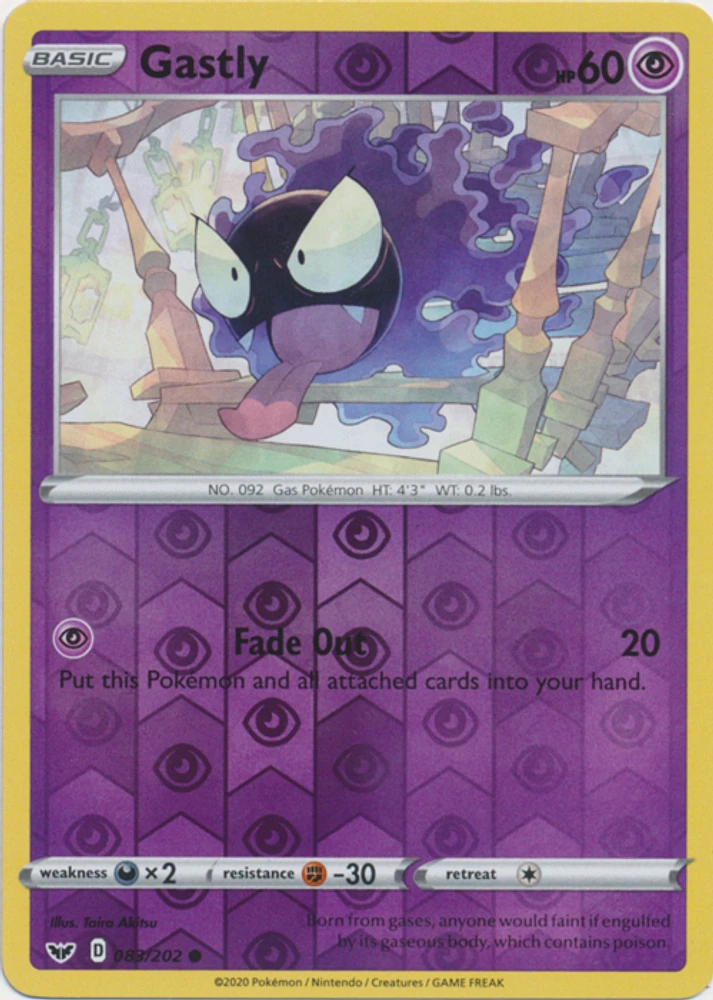 Gastly - 083/202 - Common - Reverse Holo