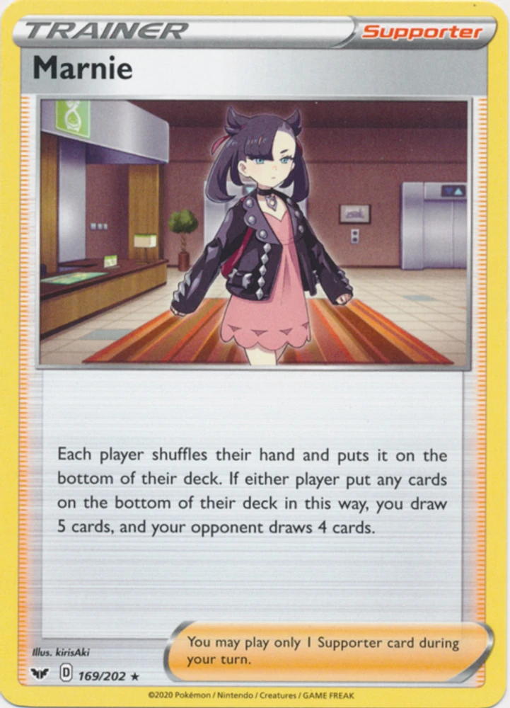 Marnie - 169/202 - Rare Non-Holo Theme Deck Exclusive