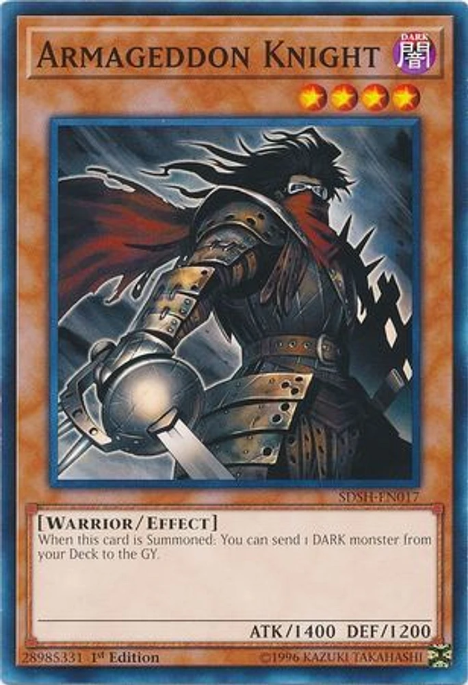 Armageddon Knight - SDSH-EN017 - Common - 1st Edition