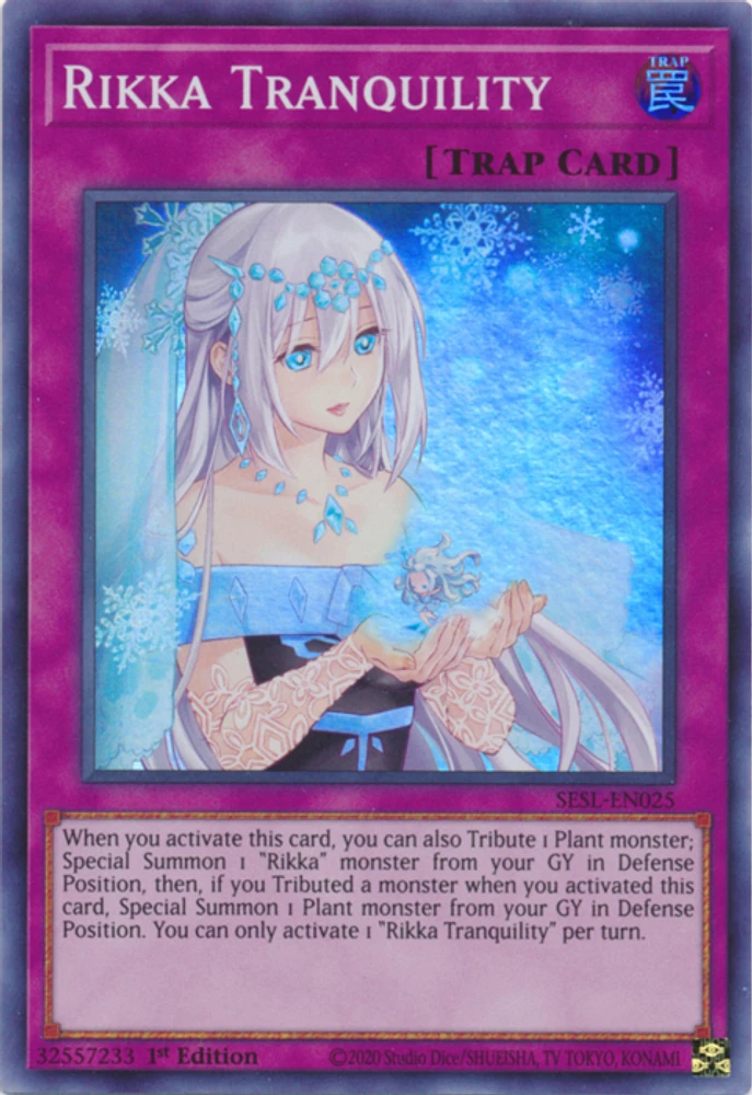 Rikka Tranquility - SESL-EN025 - Super Rare - 1st Edition