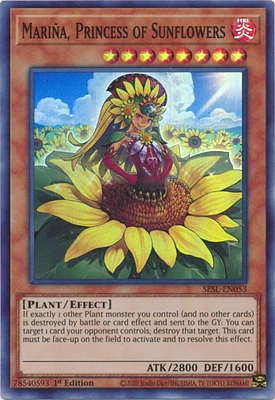 Marina, Princess of Sunflowers - SESL-EN053 - Super Rare - 1st Edition