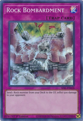 Rock Bombardment - SESL-EN058 - Super Rare - 1st Edition