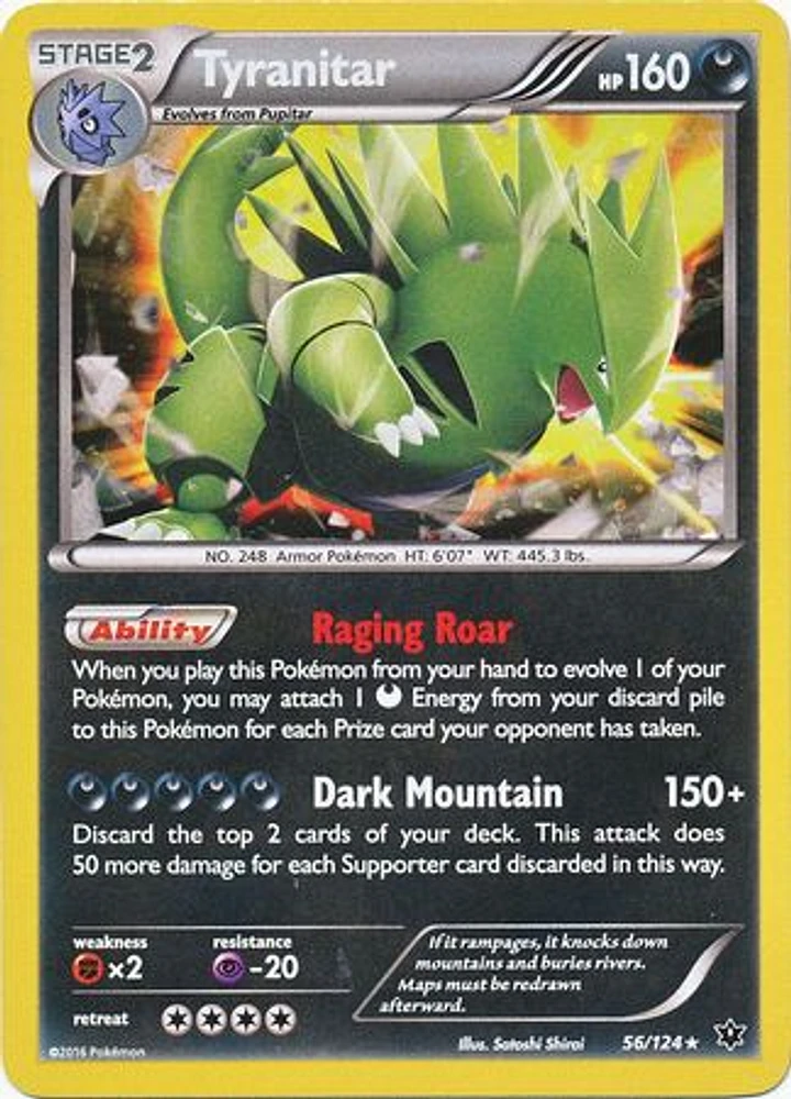 Tyranitar - 56/124 - Alternate Holo Promo