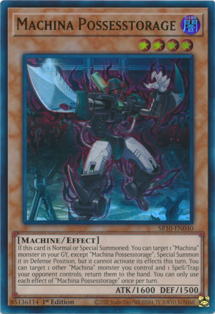 Machina Possesstorage - SR10-EN040 - Ultra Rare - 1st Edition