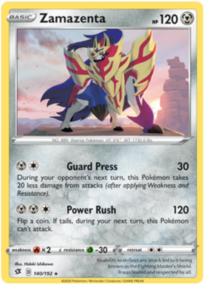 Zamazenta - 140/192 - Rare