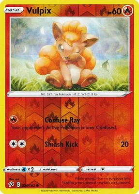 Vulpix - 024/192 - Common - Reverse Holo