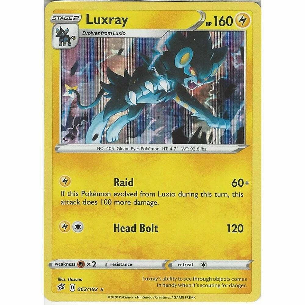 Luxray - 062/192 Holo Rare