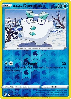 Galarian Darumaka - 047/192 Common Reverse Holo