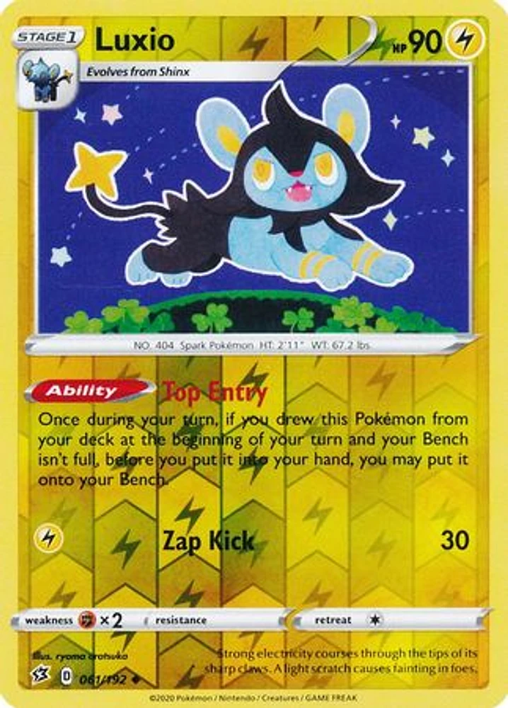 Luxio - 061/192 - Uncommon - Reverse Holo