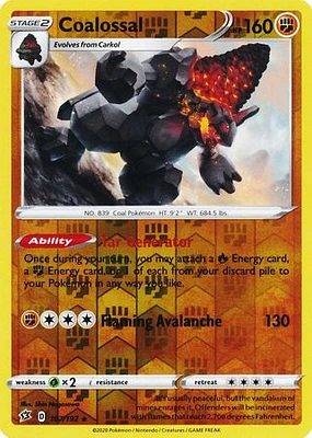 Coalossal - 107/192 - Reverse Holo Rare