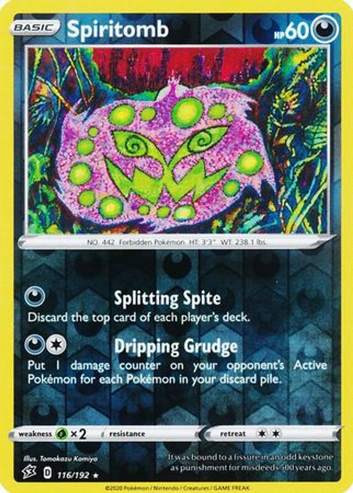 Spiritomb - 116/192 - Rare - Reverse Holo