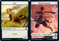 Cat Token // Human Soldier Token