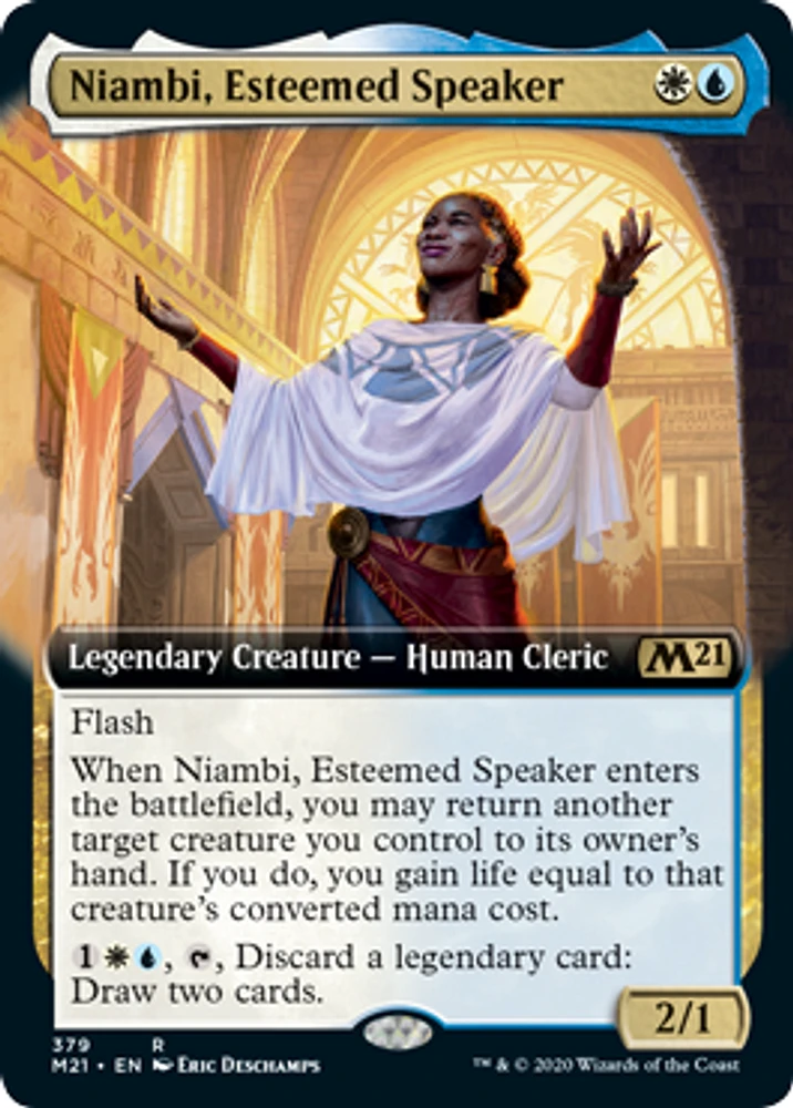 Niambi, Esteemed Speaker