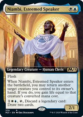 Niambi, Esteemed Speaker