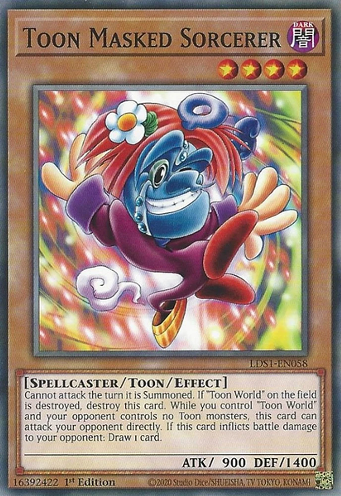 Toon Masked Sorcerer - LDS1-EN058 - Common - 1st Edition