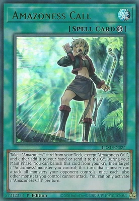 Amazoness Call (Green) - LDS1-EN024 - Ultra Rare - 1st Edition