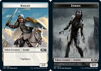 Knight Token // Zombie Token - Foil