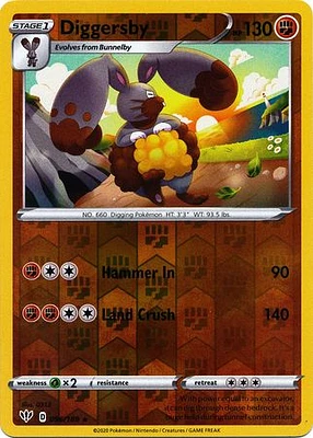 Diggersby - 096/189 - Rare - Reverse Holo