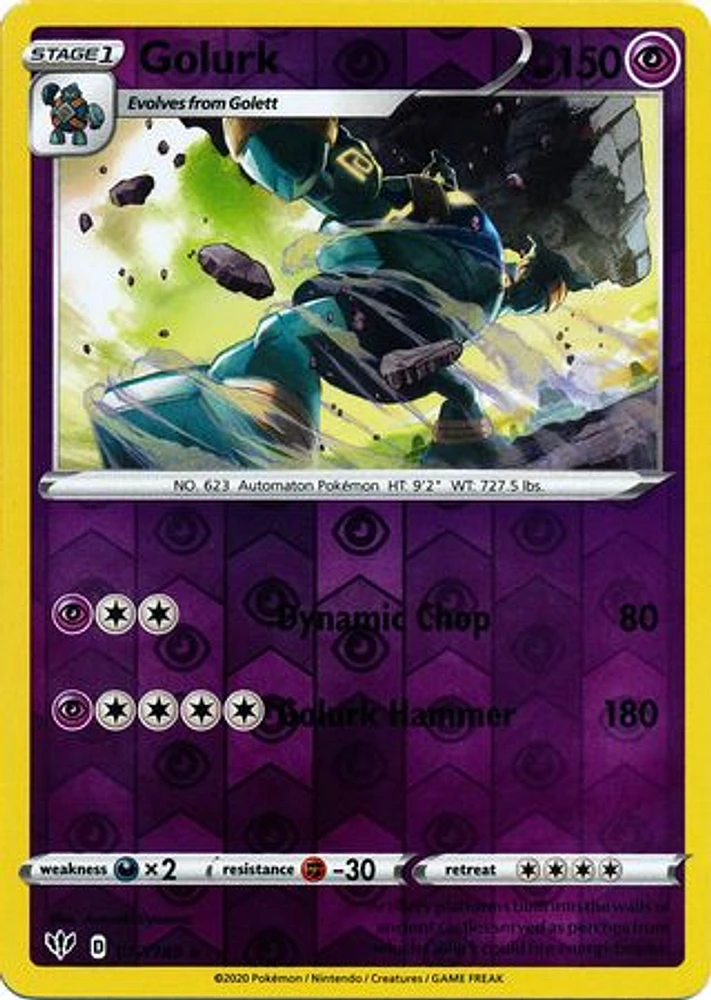 Golurk - 077/189 Rare Reverse Holo