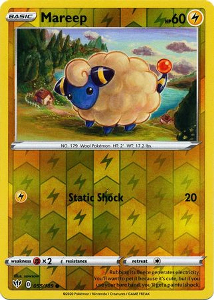 Mareep - 055/189 - Common - Reverse Holo