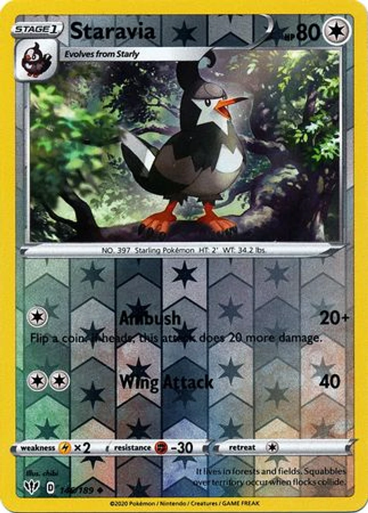 Staravia - 146/189 - Uncommon - Reverse Holo