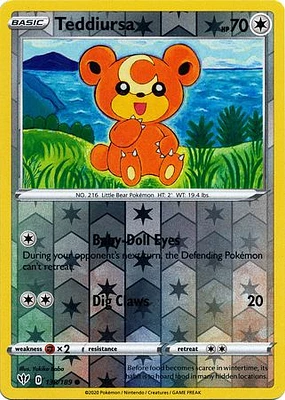 Teddiursa - 138/189 Common Reverse Holo