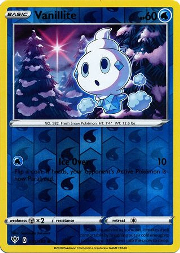 Vanillite - 045/189 - Common - Reverse Holo