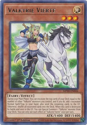 Valkyrie Vierte - MP20-EN044 - Rare - 1st Edition