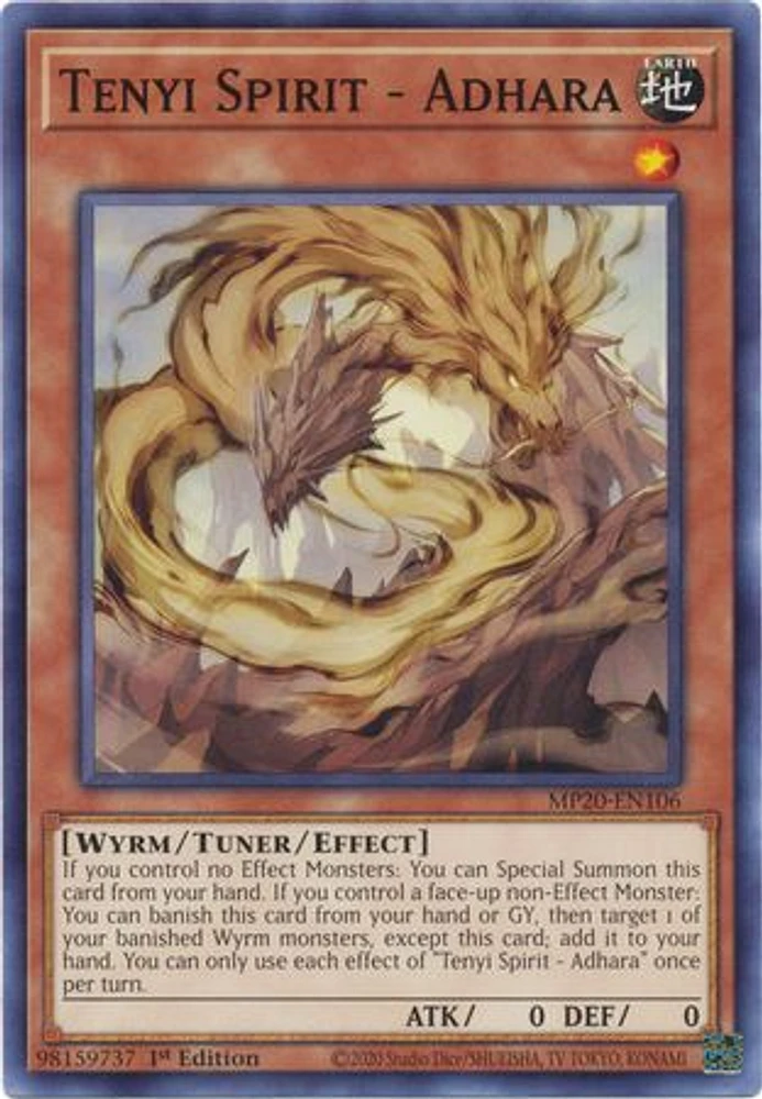 Tenyi Spirit - Adhara - MP20-EN106 - Common - 1st Edition