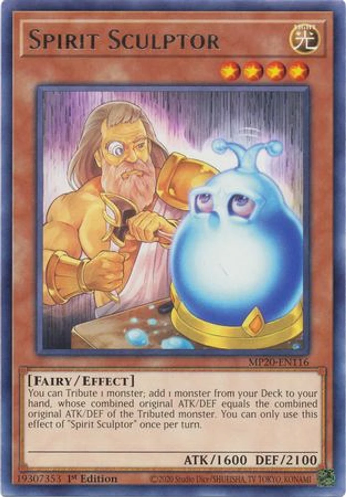 Spirit Sculptor - MP20-EN116 - Rare - 1st Edition