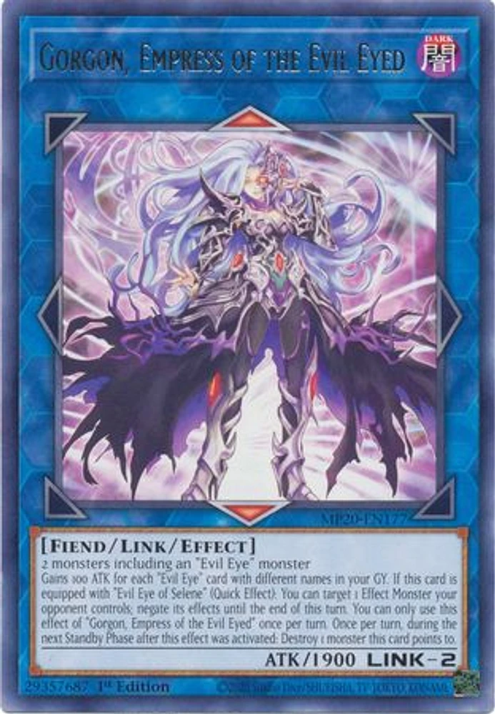Gorgon, Empress of the Evil Eyed - MP20-EN177 - Rare - 1st Edition