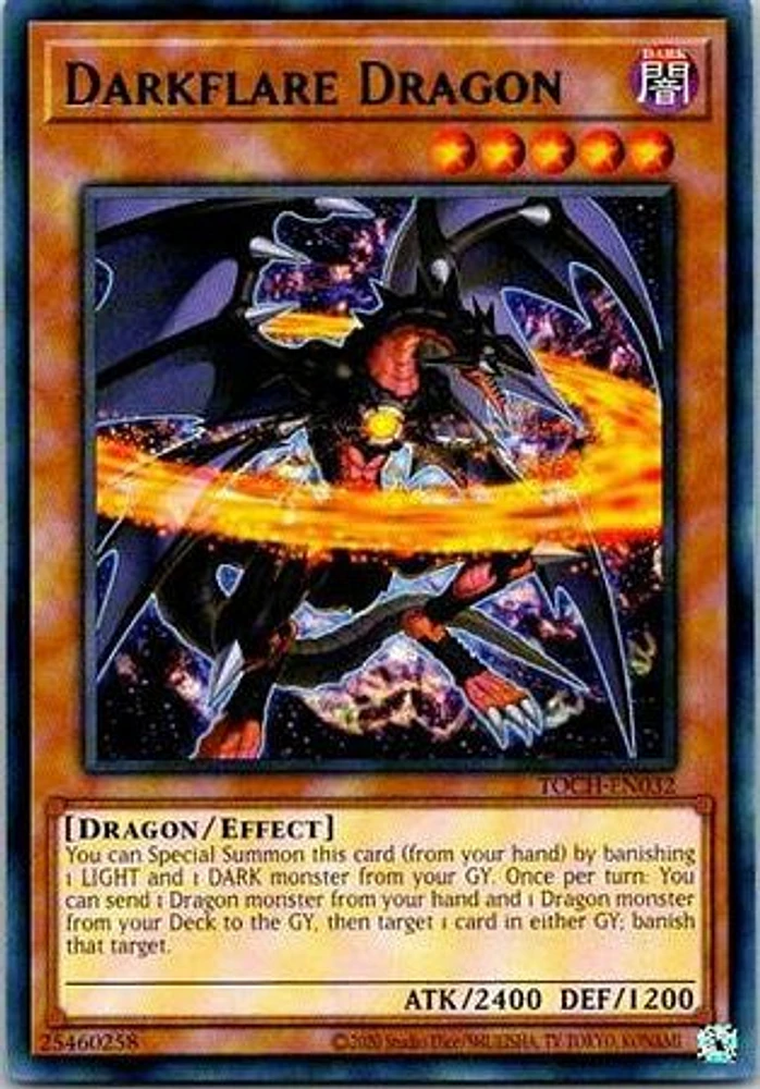 Darkflare Dragon - TOCH-EN032 - Rare