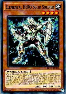 Elemental HERO Solid Soldier - TOCH-EN040 - Rare - Unlimited Edition