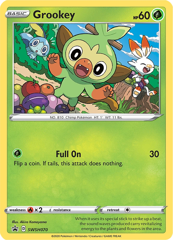 Grookey - SWSH070 - SWSH Black Star Promos