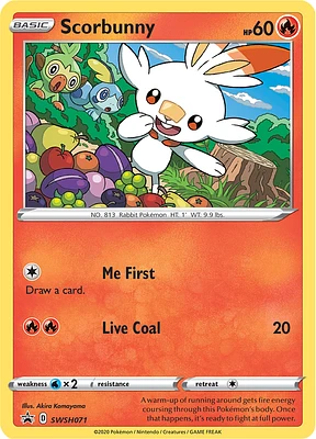 Scorbunny - SWSH071 - SWSH Black Star Promos