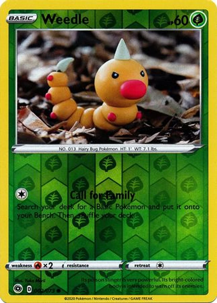 Weedle - 002/073 - Common - Reverse Holo