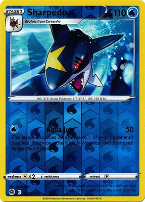 Sharpedo - 012/073 - Uncommon - Reverse Holo