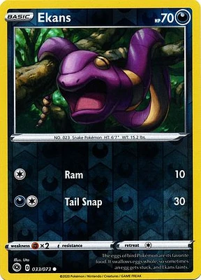 Ekans - 033/073 - Common - Reverse Holo