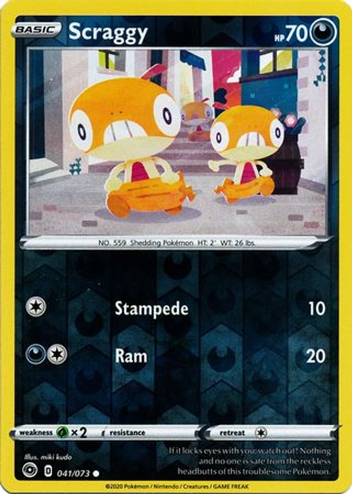 Scraggy - 041/073 - Common - Reverse Holo