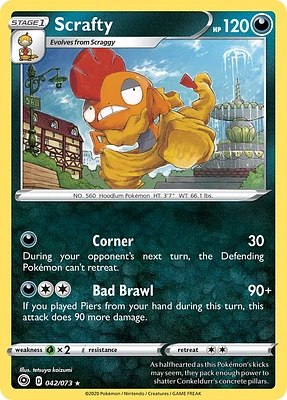 Scrafty - 042/073 - Holo Rare