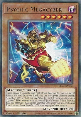 Psychic Megacyber - LED7-EN033 - Rare - 1st Edition