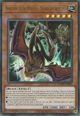 Awakening of the Possessed - Nefariouser Archfiend - SDCH-EN005 - Ultra Rare - 1st Edition