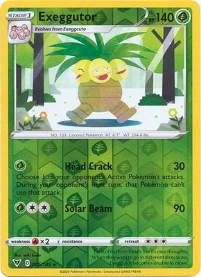 Exeggutor - 005/185 - Rare - Reverse Holo