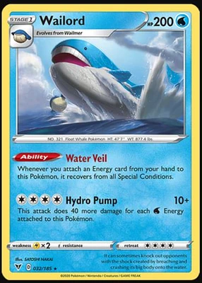 Wailord - 032/185