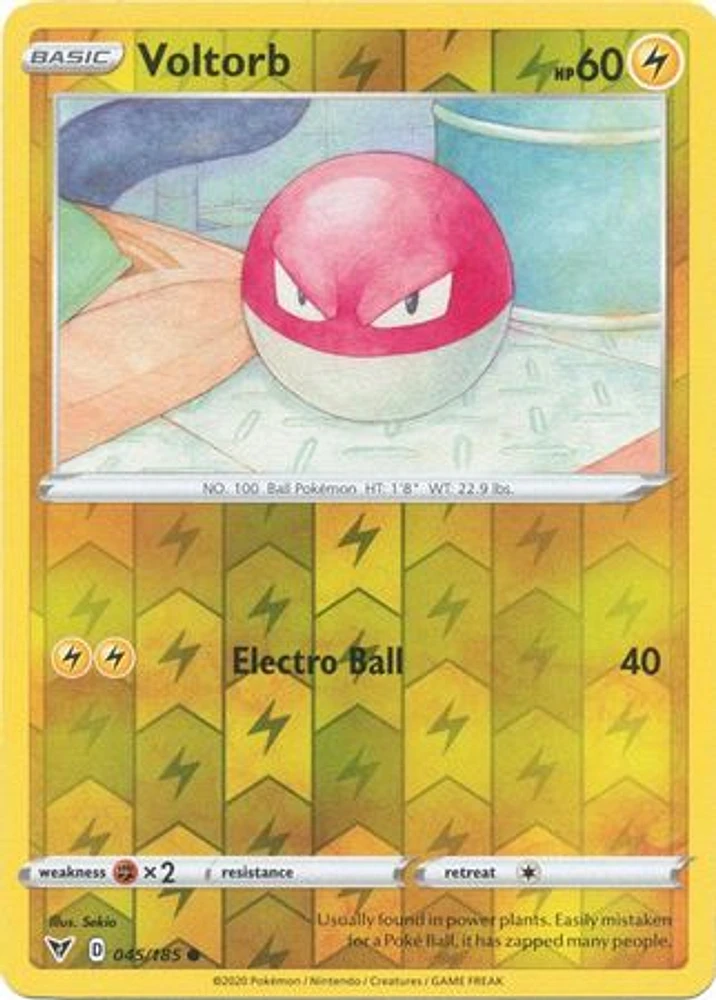 Voltorb - 045/185 - Common - Reverse Holo