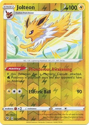 Jolteon - 047/185 - Rare - Reverse Holo