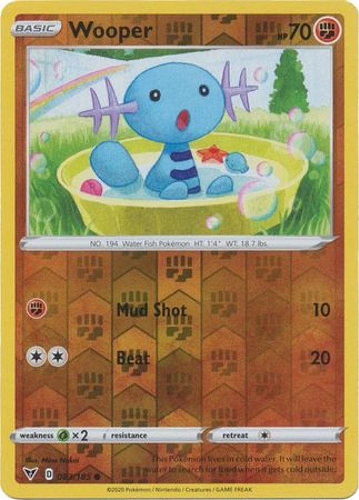 Wooper - 083/185 - Common - Reverse Holo