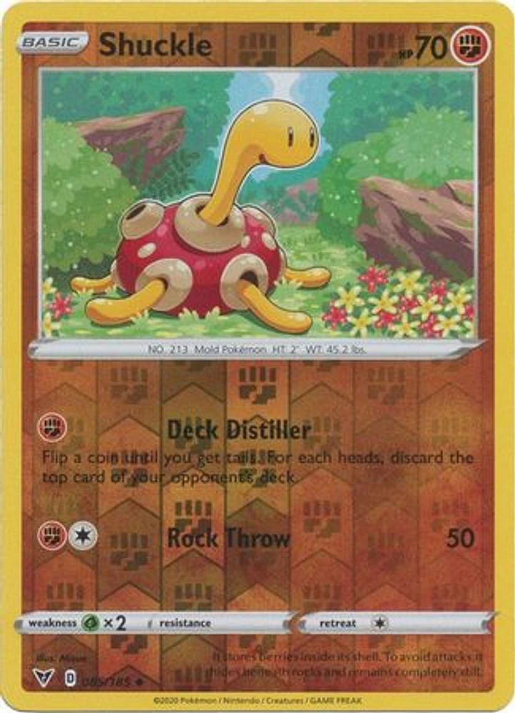 Shuckle - 085/185 - Uncommon - Reverse Holo